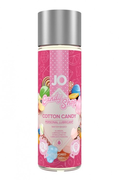 Смазка на водной основе Candy Shop Cotton Candy с ароматом сладкой ваты - 60 мл. - System JO - купить с доставкой в Воронеже