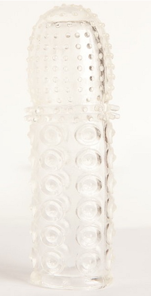 Прозрачная закрытая гелевая насадка - 13,5 см. - Toyfa Basic - в Воронеже купить с доставкой