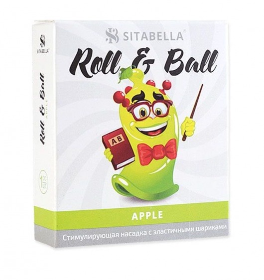 Стимулирующий презерватив-насадка Roll   Ball Apple - Sitabella - купить с доставкой в Воронеже