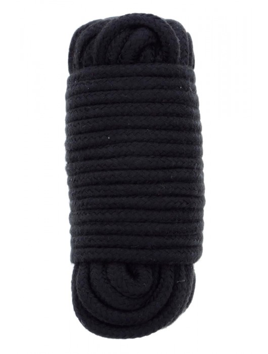 Черная веревка для связывания BONDX LOVE ROPE - 10 м. - Dream Toys - купить с доставкой в Воронеже