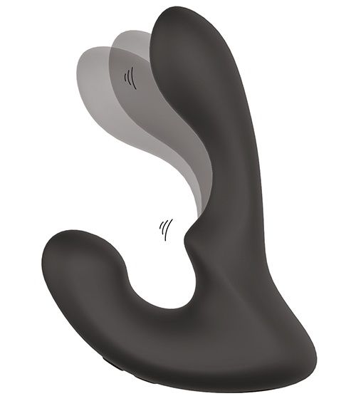 Чёрный массажер простаты с 2 моторами BOOTY ROCKER - Dream Toys - в Воронеже купить с доставкой