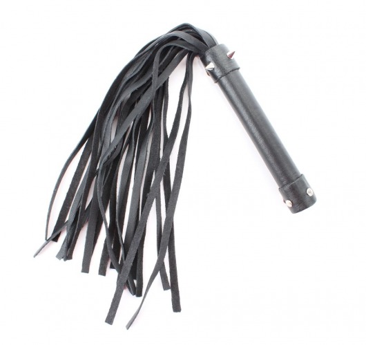Черная длинная плеть с шипами - 55 см. - БДСМ Арсенал - купить с доставкой в Воронеже
