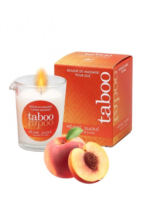 Массажное аромамасло с афродизиаками для женщин RUF Taboo Peche sucre - 60 гр. - RUF - купить с доставкой в Воронеже