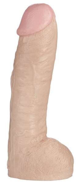 Огромная насадка-реалистик Vac-U-Lock Realistic Hung - 31,7 см. - Doc Johnson - купить с доставкой в Воронеже