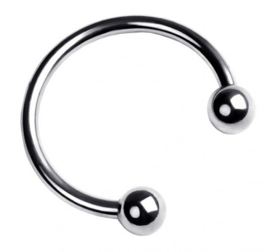 Серебристая подкова на головку пениса - ToyFa - купить с доставкой в Воронеже