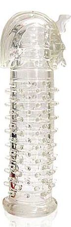 Закрытая прозрачная насадка на пенис Crystal Sleeve Faraon - 13,5 см. - Erowoman-Eroman - в Воронеже купить с доставкой