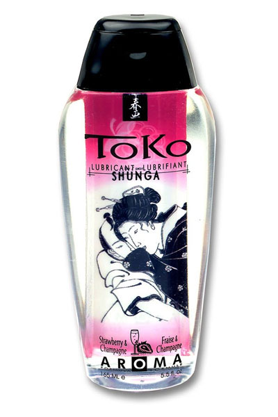 Лубрикант с ароматом клубники и шампанского - 165 мл. - Shunga - купить с доставкой в Воронеже