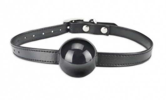 Кляп-шар из силикона с регулирующимся ремнем - Lux Fetish - купить с доставкой в Воронеже