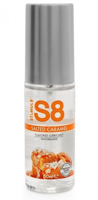 Лубрикант S8 Flavored Lube со вкусом солёной карамели - 50 мл. - Stimul8 - купить с доставкой в Воронеже