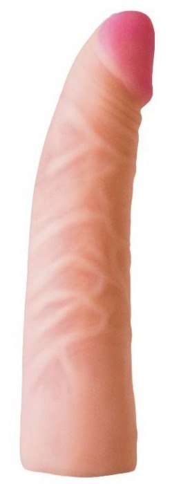 Телесная изогнутая насадка на Harness с коннектором GREEN LINE - 18 см. - LOVETOY (А-Полимер) - купить с доставкой в Воронеже