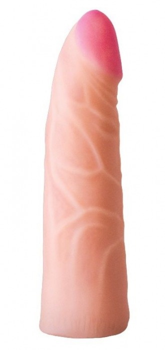 Фаллическая насадка на трусики харнесс - 17,5 см. - LOVETOY (А-Полимер) - купить с доставкой в Воронеже