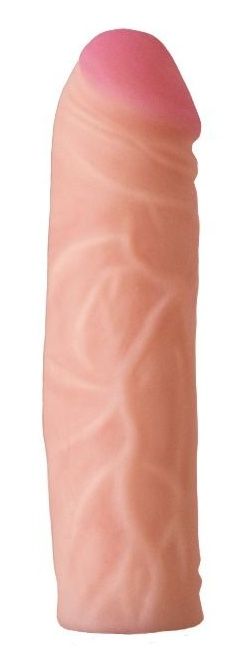 Телесная насадка на Harness с коннектором GREEN LINE - 15,5 см. - LOVETOY (А-Полимер) - купить с доставкой в Воронеже