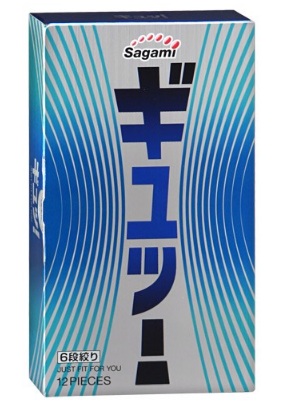 Презервативы Sagami 6 FIT V с волнообразной текстурой - 12 шт. - Sagami - купить с доставкой в Воронеже