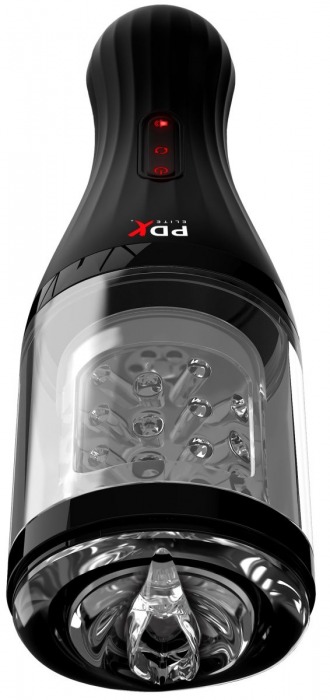 Прозрачный мастурбатор-ротатор с голосовым сопровождением Talk Dirty Rotobator - Pipedream - в Воронеже купить с доставкой