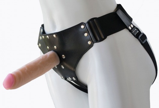 Женский мягкий пояс с насадкой Classic lux-ГЕРЦОГ - 18,2 см. - LOVETOY (А-Полимер) - купить с доставкой в Воронеже