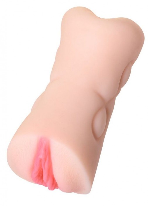 Телесный двусторонний мастурбатор Rich Fruit - вагина и анус - ToyFa - в Воронеже купить с доставкой