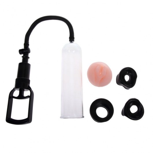 Вакуумная помпа со сменными насадками - 19 см. - Baile - в Воронеже купить с доставкой