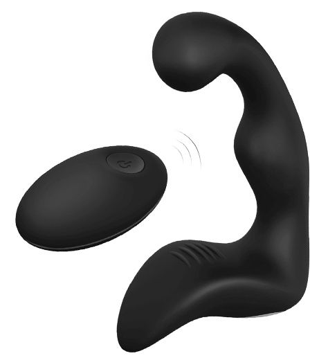 Черный вибромассажер простаты REMOTE BOOTY PLEASER - Dream Toys - в Воронеже купить с доставкой