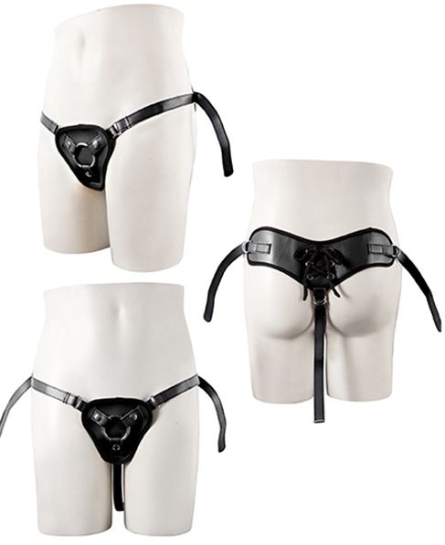 Черные трусики для крепления насадки при помощи кольца - NMC - купить с доставкой в Воронеже