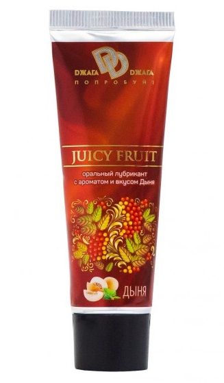 Интимный съедобный лубрикант JUICY FRUIT с ароматом дыни - 30 мл. - БиоМед - купить с доставкой в Воронеже