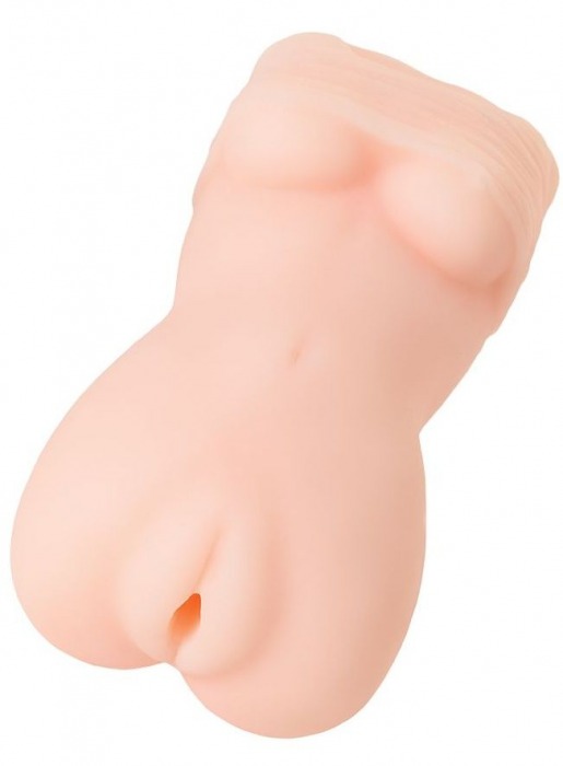 Телесный мастурбатор в виде женской фигурки - Toyfa Basic - в Воронеже купить с доставкой