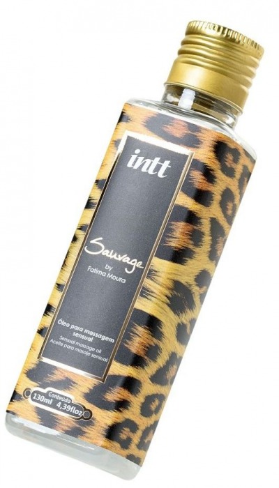 Массажное масло Sauvage с возбуждающим эффектом - 130 мл. - INTT - купить с доставкой в Воронеже