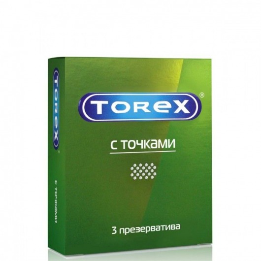 Текстурированные презервативы Torex  С точками  - 3 шт. - Torex - купить с доставкой в Воронеже