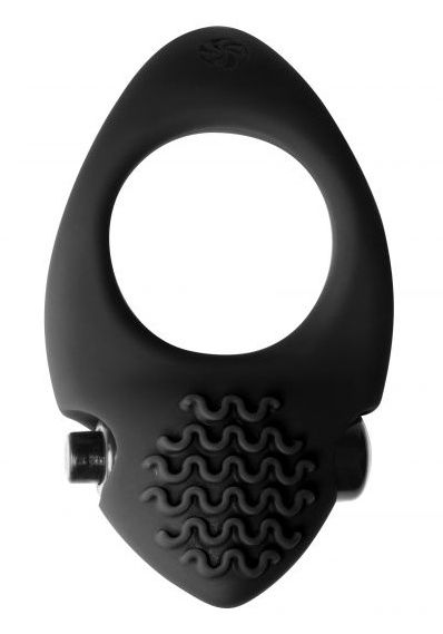 Черное эрекционное виброкольцо Pure Passion Midnight - Lola Games - в Воронеже купить с доставкой
