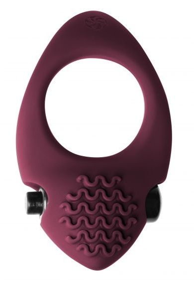 Бордовое эрекционное виброкольцо Pure Passion Midnight - Lola Games - в Воронеже купить с доставкой
