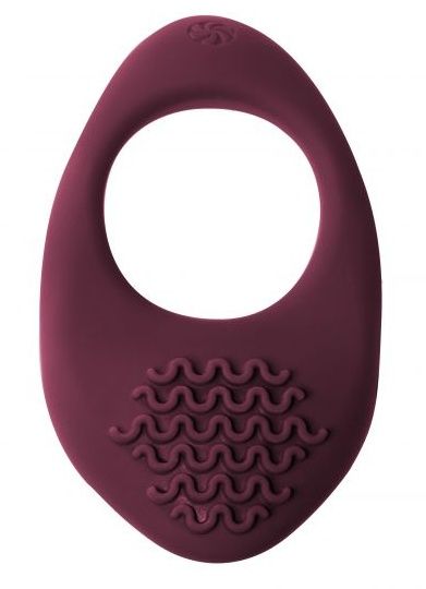 Бордовое эрекционное виброкольцо Pure Passion Moonshine - Lola Games - в Воронеже купить с доставкой