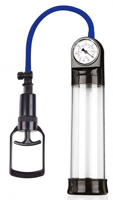 Прозрачная вакуумная помпа Sex Expert с манометром - Sex Expert - в Воронеже купить с доставкой