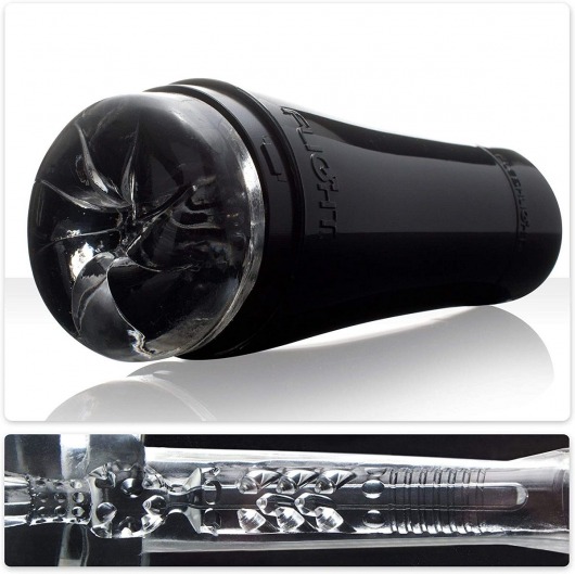 Черный мастурбатор-анус Fleshlight - Flight Pilot - Fleshlight - в Воронеже купить с доставкой