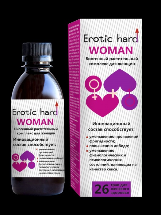 Женский биогенный концентрат для повышения либидо Erotic hard Woman - 250 мл. - Erotic Hard - купить с доставкой в Воронеже