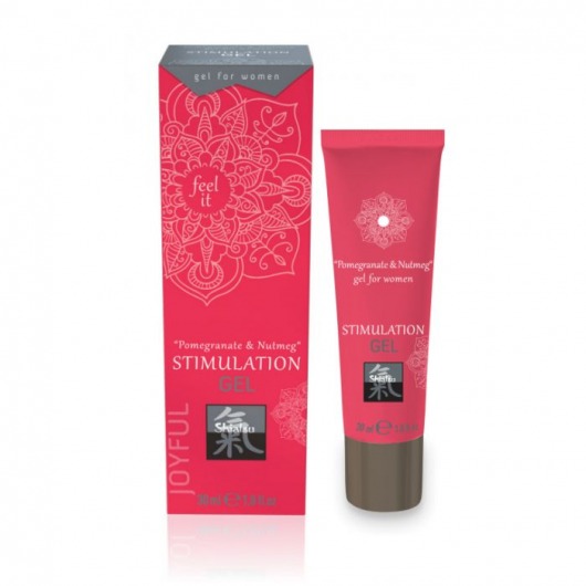 Возбуждающий интимный гель для двоих STIMULATION GEL Pomegranate   Nutmeg - 30 мл. - Shiatsu - купить с доставкой в Воронеже