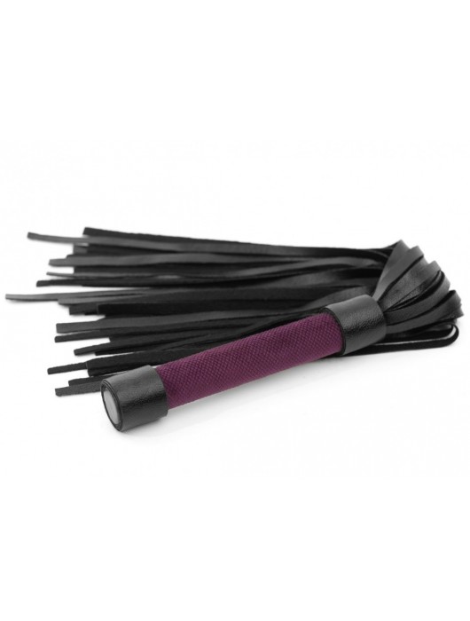 Фиолетово-черная плеть My Rules - 43 см. - БДСМ Арсенал - купить с доставкой в Воронеже