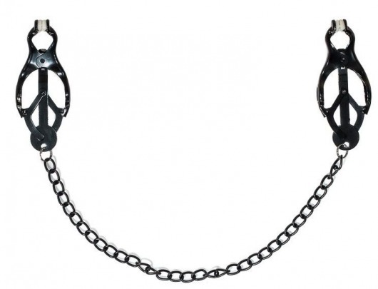 Зажимы на соски Darkside с цепочкой - Lola Games - купить с доставкой в Воронеже