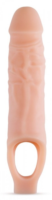 Телесный реалистичный фаллоудлинитель 9 Inch Silicone Cock Sheath Penis Extender - 22,86 см. - Blush Novelties - в Воронеже купить с доставкой