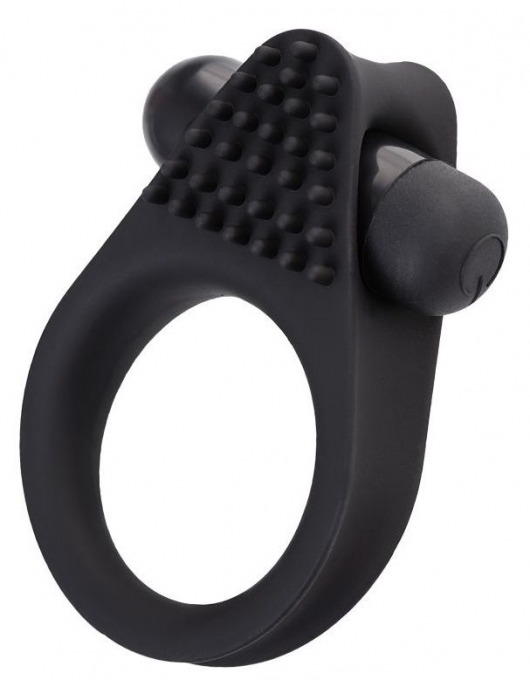 Черное эрекционное виброкольцо Brid с шипиками - A-toys - в Воронеже купить с доставкой
