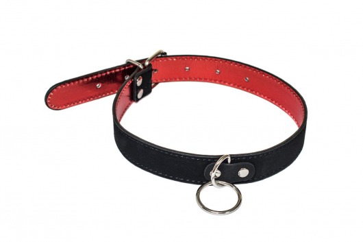 Черно-красный ошейник Cabaret - Lola Games - купить с доставкой в Воронеже