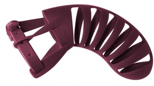 Мужской пояс верности бордового цвета Romello - Lola Games - купить с доставкой в Воронеже