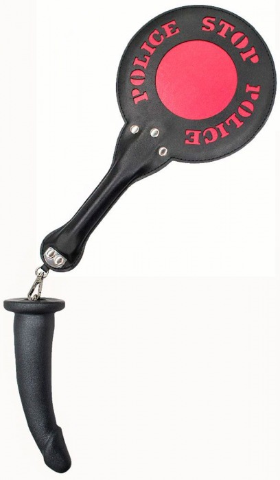 Шлёпалка  Полиция  с анальным плагом - LOVETOY (А-Полимер) - купить с доставкой в Воронеже