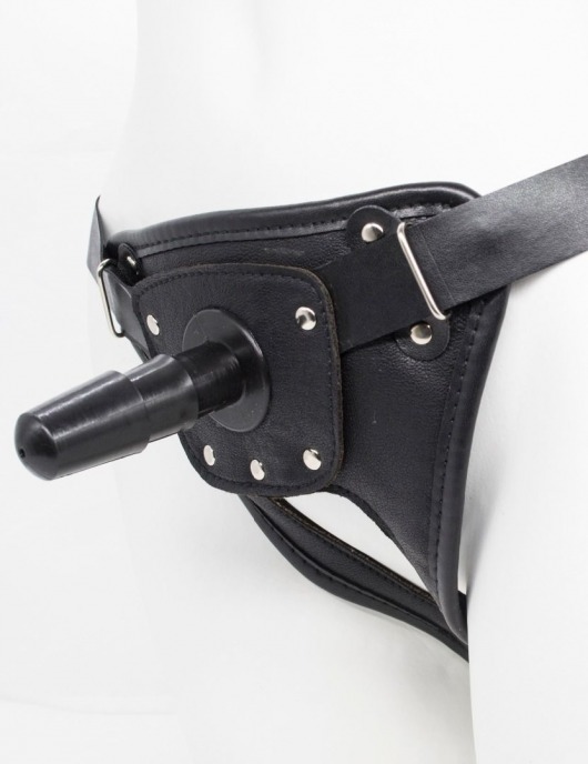 Черный пояс для насадок CLASS STRAP Restyling - LOVETOY (А-Полимер) - купить с доставкой в Воронеже