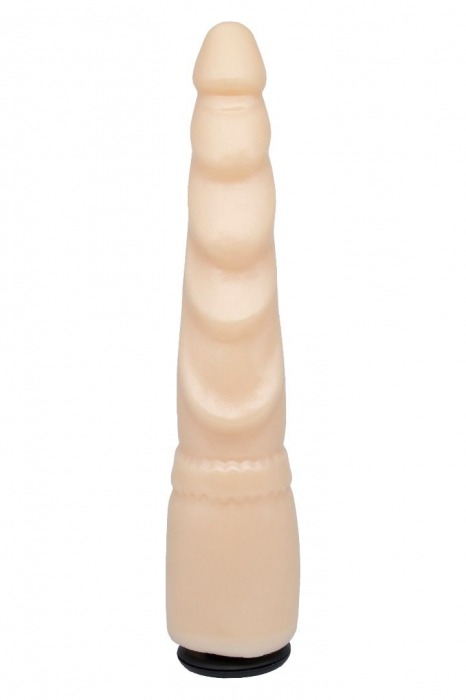 Телесная реалистичная насадка-елочка - 20,5 см. - LOVETOY (А-Полимер) - купить с доставкой в Воронеже
