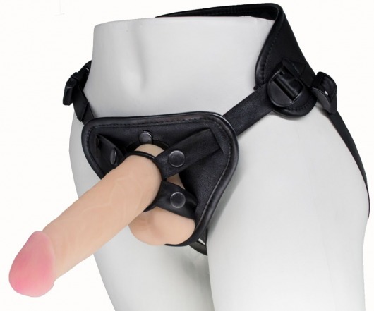Пояс харнесс BEST UNI strap с 2 насадками - 18 и 22 см. - LOVETOY (А-Полимер) - купить с доставкой в Воронеже