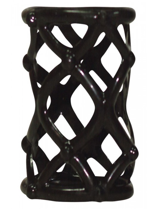 Чёрная насадка-сетка на пенис Orgasmus Wunder - Orion - в Воронеже купить с доставкой