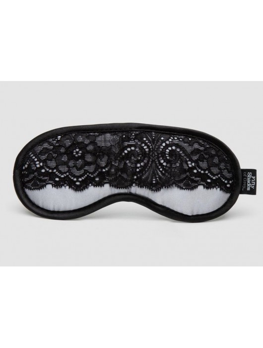 Атласная маска с кружевом Play Nice - Fifty Shades of Grey - купить с доставкой в Воронеже