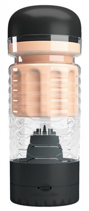 Вибромастурбатор-вагина Emily в черной колбе - Baile - в Воронеже купить с доставкой