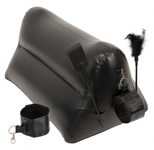 Надувная любовная подушка Portable Triangle Cushion с аксессуарами - Orion - купить с доставкой в Воронеже