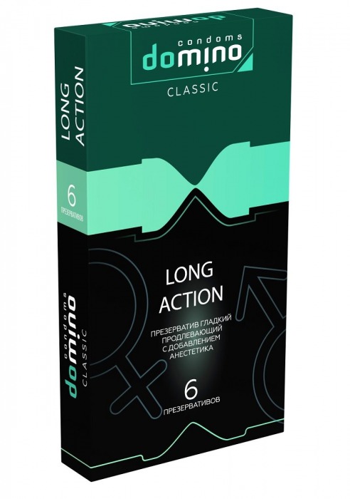 Презервативы с пролонгирующим эффектом DOMINO Classic Long action - 6 шт. - Domino - купить с доставкой в Воронеже