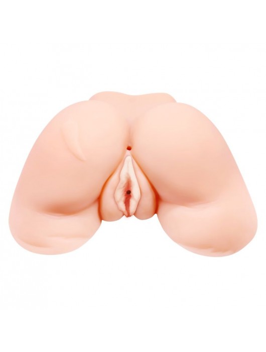 Телесная вибровагина Julie с 2 рабочими отверстиями - Baile - в Воронеже купить с доставкой